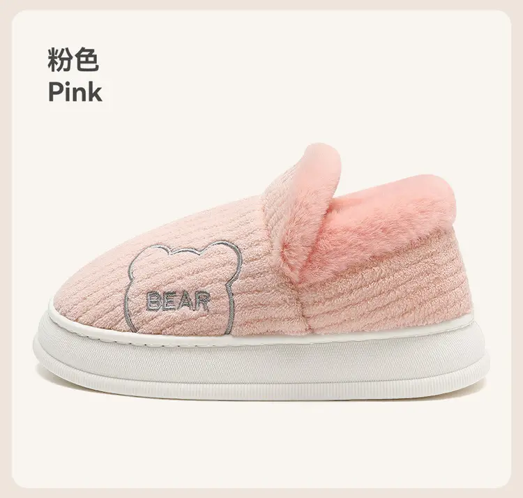 All-Inclusive Cotton Slippers for Women, Winter 2024, Indoor Thick-Soled Fleece-Lined Warm Cotton Shoes for Winter Home Leisure — feature 14