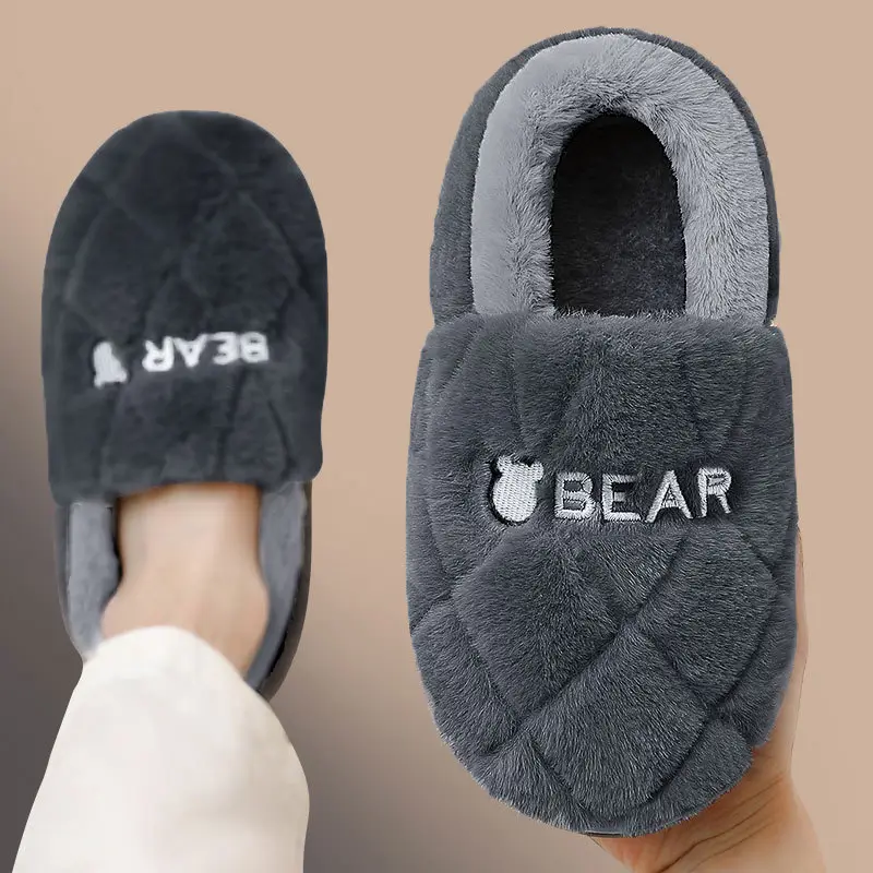 All-Inclusive Cotton Slippers for Women, Winter 2024, Indoor Thick-Soled Fleece-Lined Warm Cotton Shoes for Winter Home Leisure - Image 5