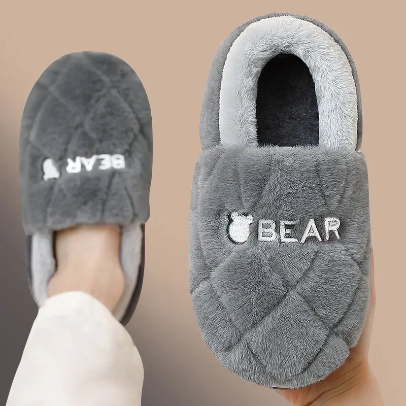 All-Inclusive Cotton Slippers for Women, Winter 2024, Indoor Thick-Soled Fleece-Lined Warm Cotton Shoes for Winter Home Leisure - Image 7