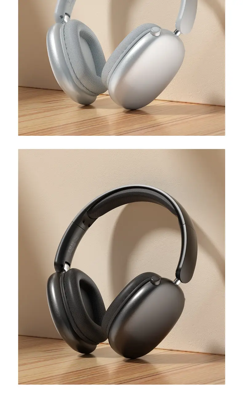 Wireless Bluetooth Headset Silver Long Lasting Noise Reduction — feature 24