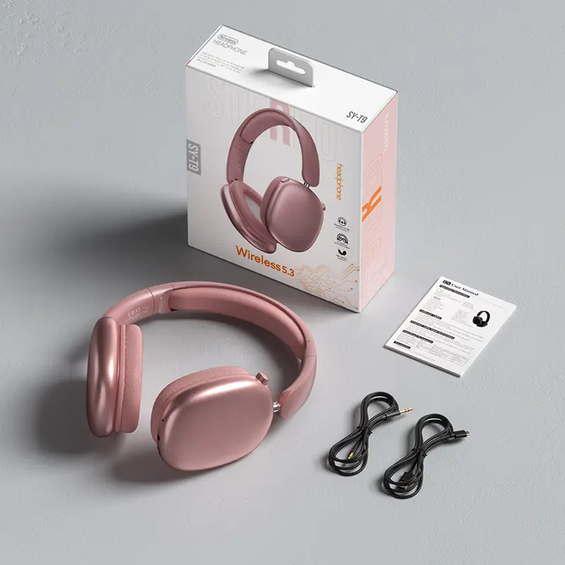 Wireless Bluetooth Headset Silver Long Lasting Noise Reduction - Image 6