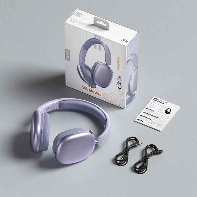 Wireless Bluetooth Headset Silver Long Lasting Noise Reduction - Image 7