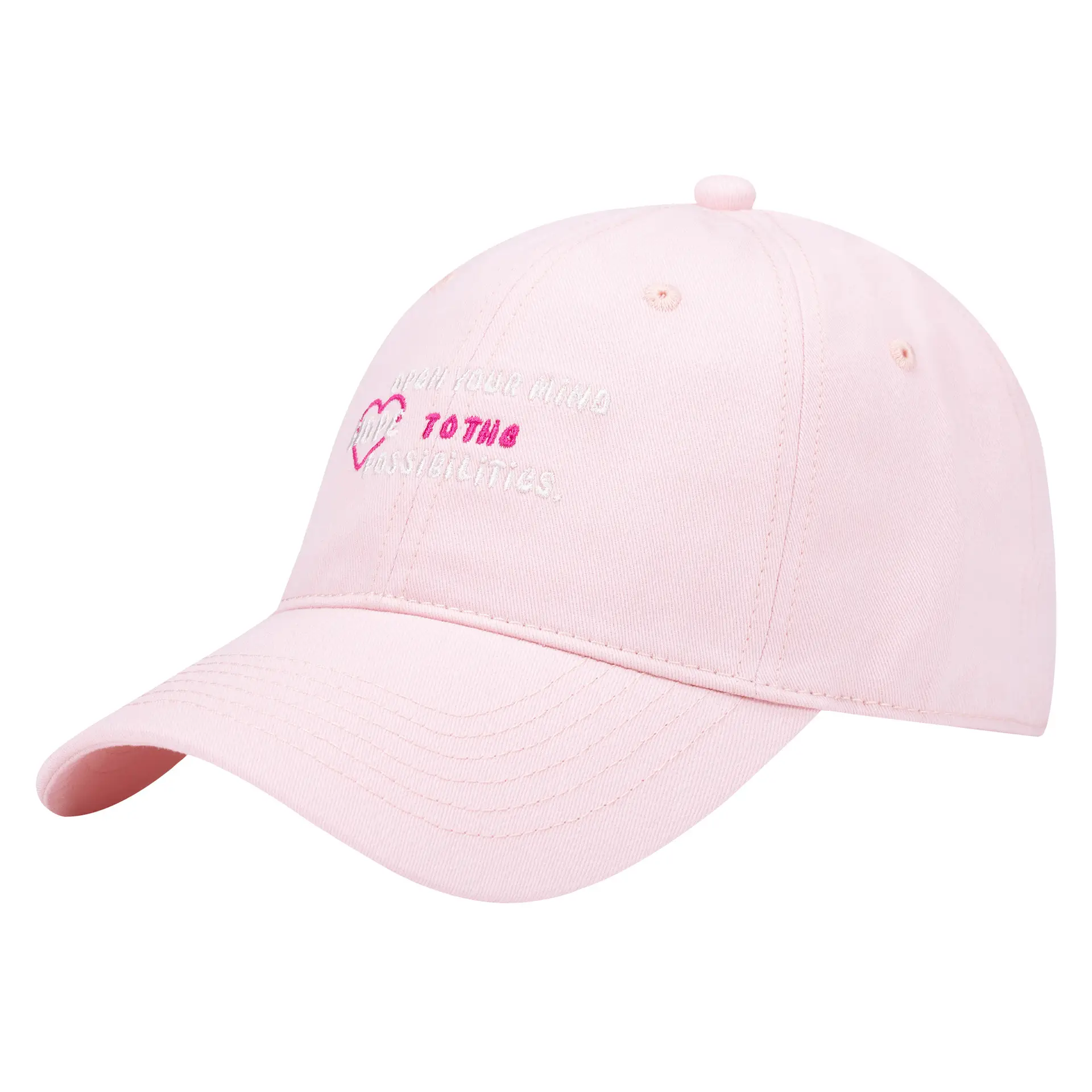 Women White Korean Letter Baseball Cap Spring Summer - Image 2