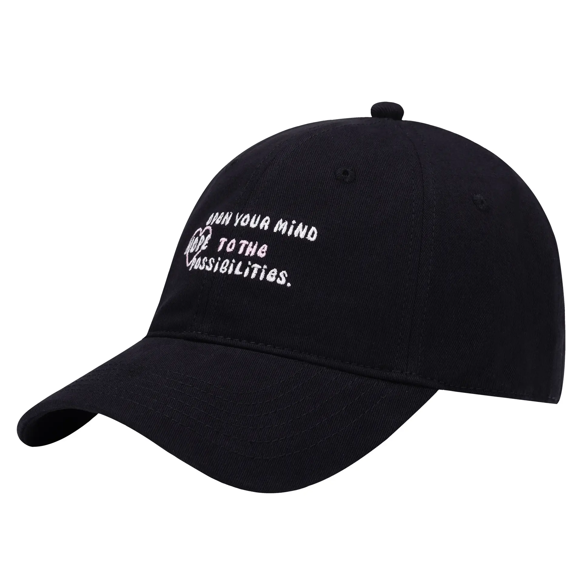 Women White Korean Letter Baseball Cap Spring Summer - Image 5