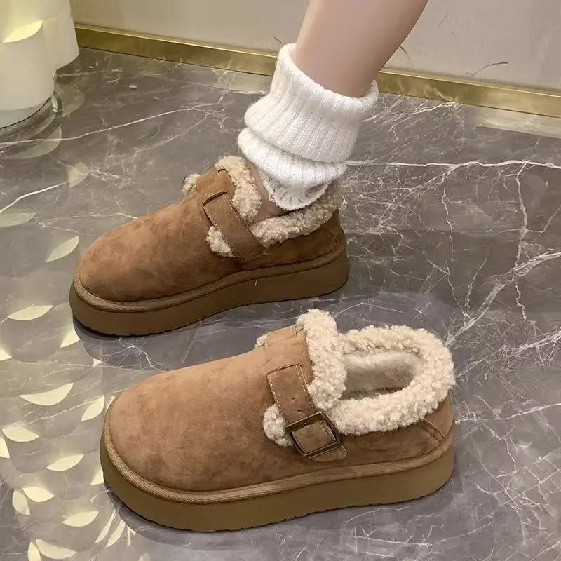 Women Velvet Snow Boots Thick Warm Winter 2025 — feature 5