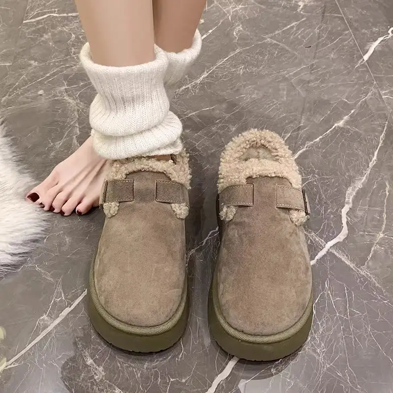 Women Velvet Snow Boots Thick Warm Winter 2025 — feature 7