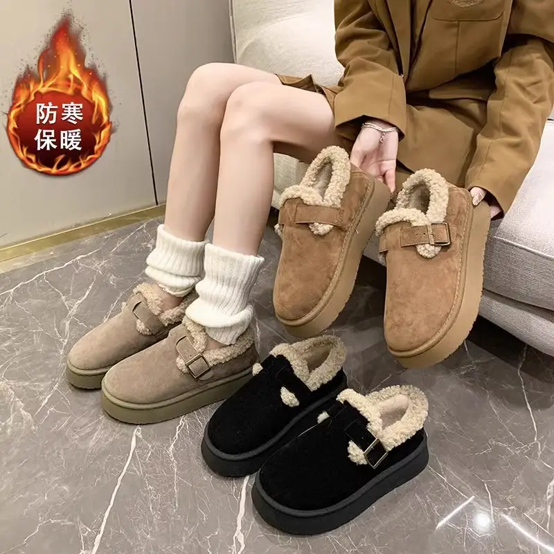 Women Velvet Snow Boots Thick Warm Winter 2025 — feature 8