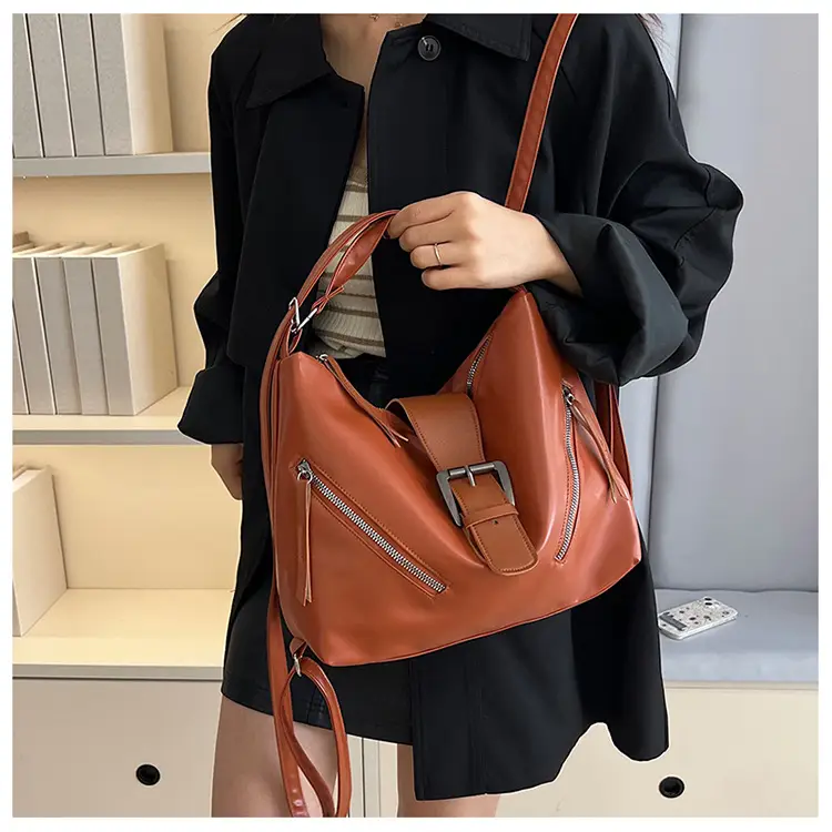 Autumn Winter Vintage Large Capacity Women's Tote Bag - Image 5