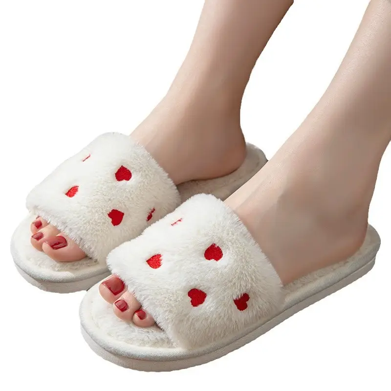Autumn and Winter Cotton Slippers Summer Linen Cotton Linen Slippers Women's Home Indoor Non-slip Couple Sandals Factory Women's Small Love