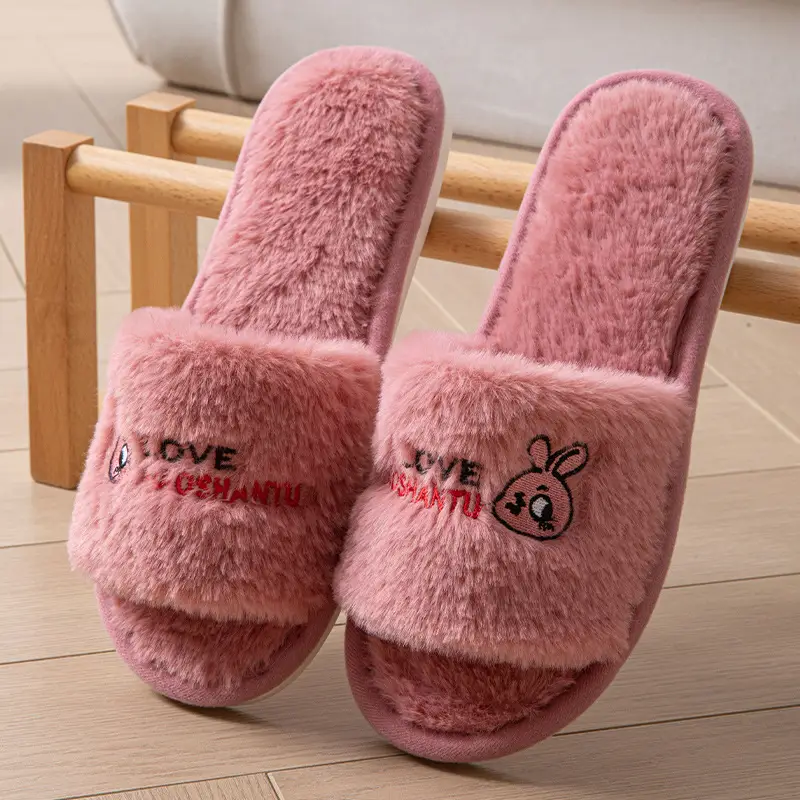 Autumn and Winter Cotton Slippers Summer Linen Cotton Linen Slippers Women's Home Indoor Non-slip Couple Sandals Factory Women's Small Love