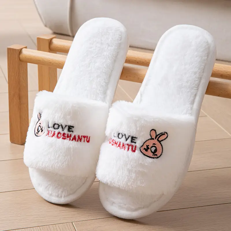 Autumn and Winter Cotton Slippers Summer Linen Cotton Linen Slippers Women's Home Indoor Non-slip Couple Sandals Factory Women's Small Love