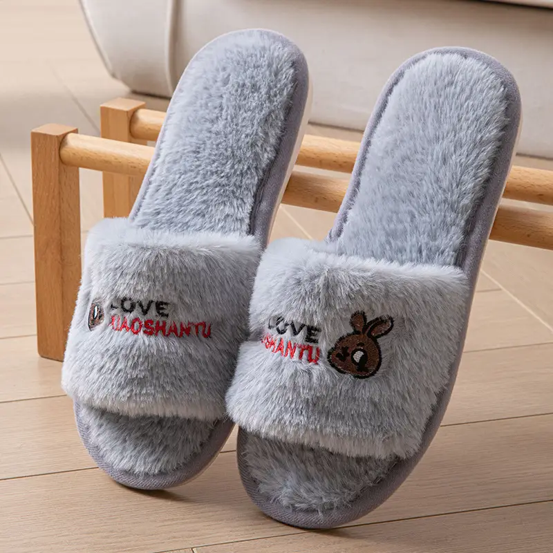 Autumn and Winter Cotton Slippers Summer Linen Cotton Linen Slippers Women's Home Indoor Non-slip Couple Sandals Factory Women's Small Love