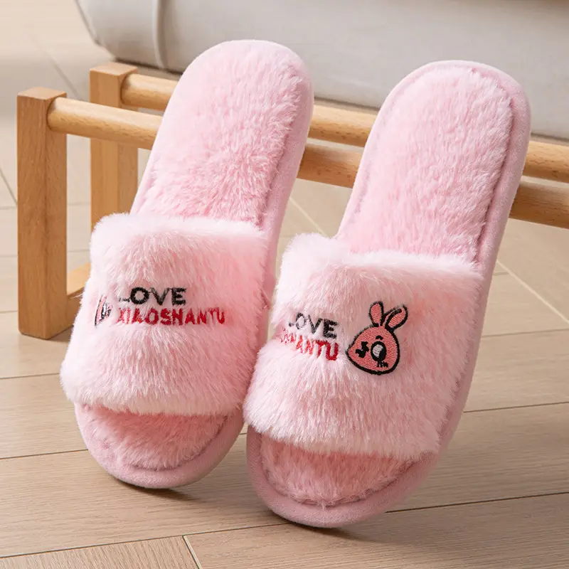 Autumn and Winter Cotton Slippers Summer Linen Cotton Linen Slippers Women's Home Indoor Non-slip Couple Sandals Factory Women's Small Love