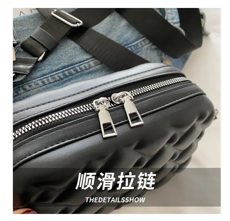Black Quilted Shoulder Bag for Women — feature 5