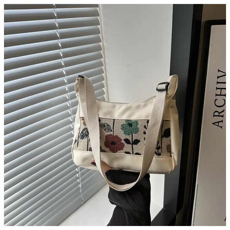 Canvas Floral Shoulder Bag Women Winter Autumn — feature 30