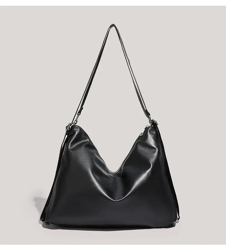 Black V-Neck Shoulder Bag for Women Large Capacity — feature 17