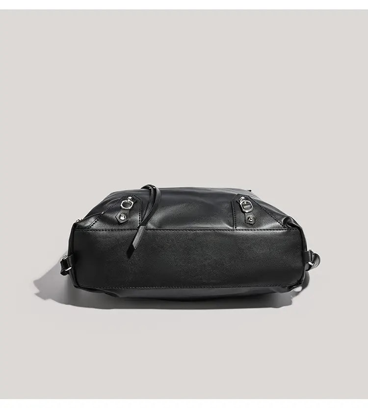Black V-Neck Shoulder Bag for Women Large Capacity — feature 18