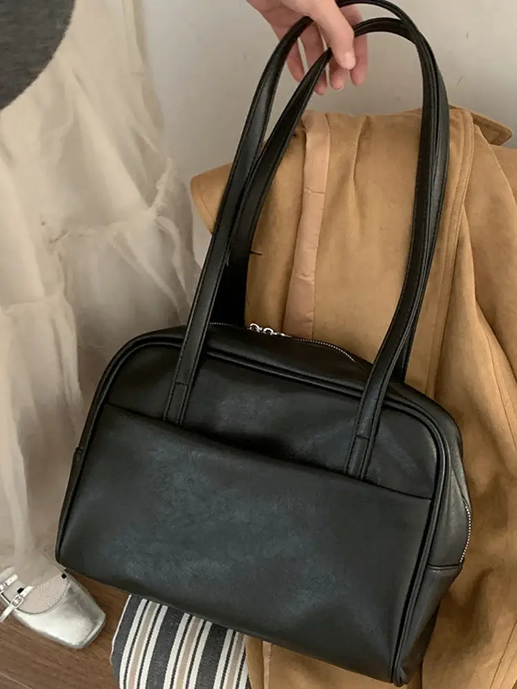 Women's Brown Leather Shoulder Bag 2025 New Style - Image 7