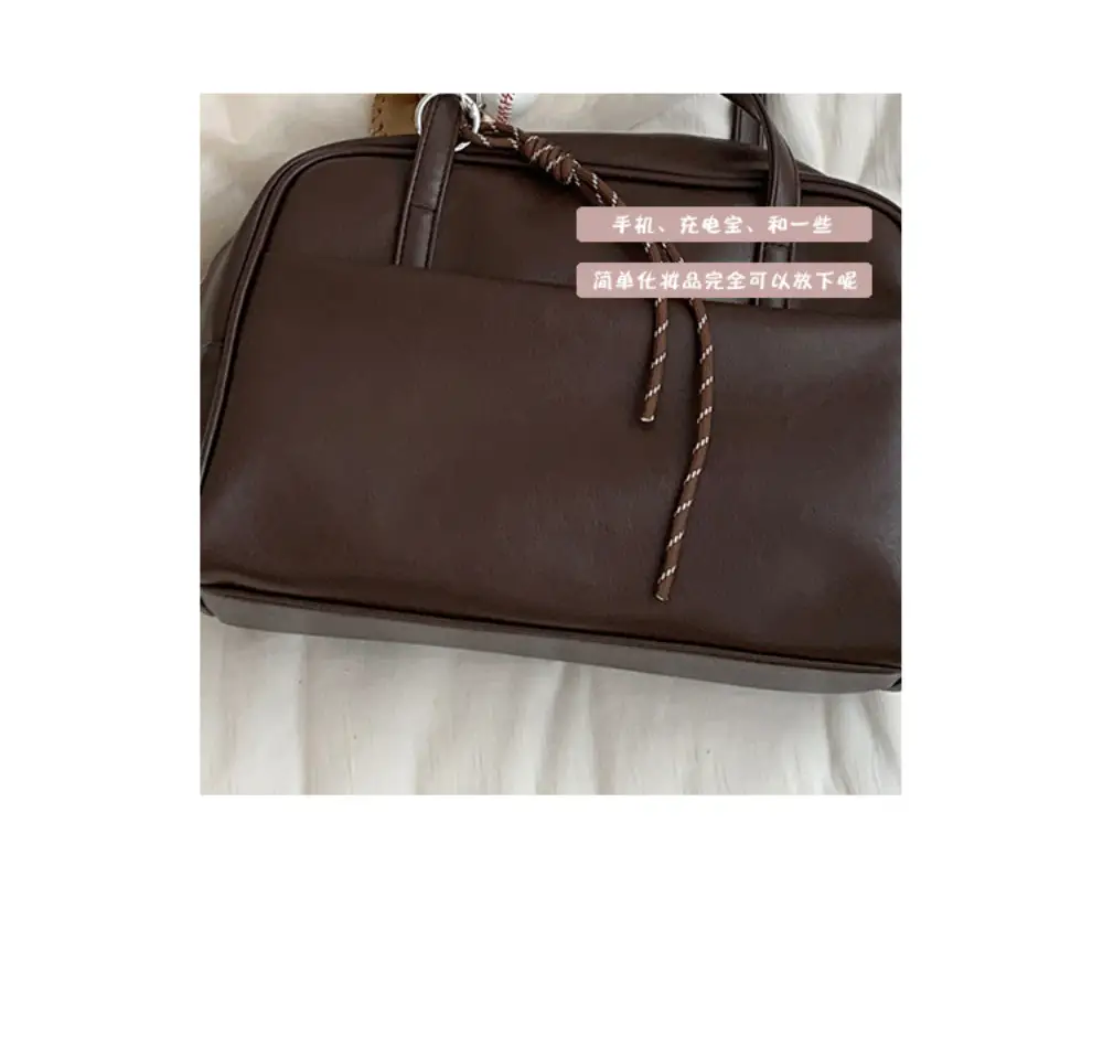 Women's Brown Leather Shoulder Bag 2025 New Style — feature 4