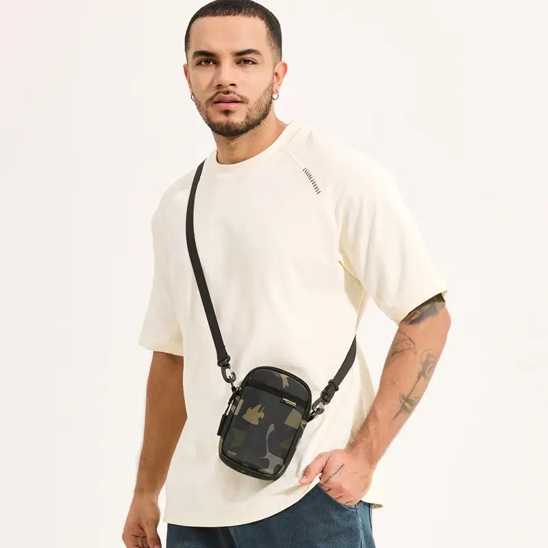 Black Crossbody Phone Bag with Adjustable Strap - Image 7