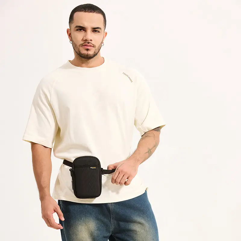 Black Crossbody Phone Bag with Adjustable Strap - Image 8