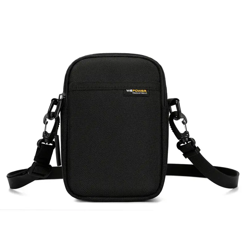Black Crossbody Phone Bag with Adjustable Strap - Image 10