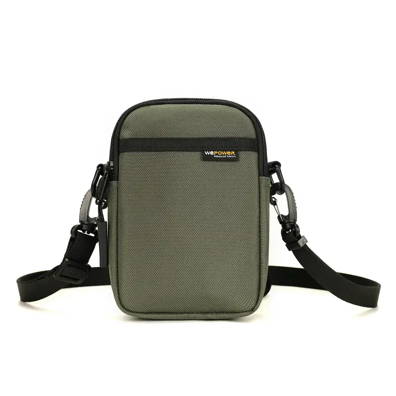 Black Crossbody Phone Bag with Adjustable Strap - Image 4