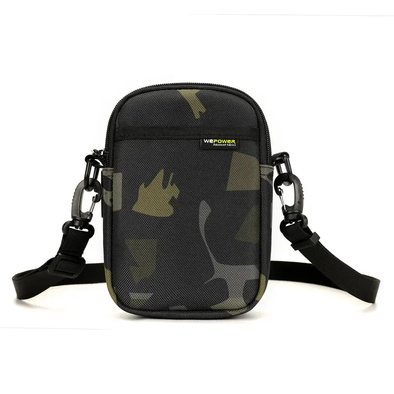 Black Crossbody Phone Bag with Adjustable Strap - Image 5