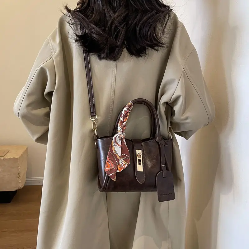 Retro Maillard Texture Handbag Women 2025 New Fashion - Image 8