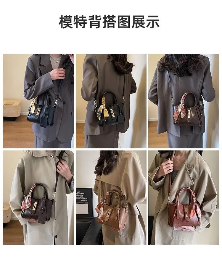 Retro Maillard Texture Handbag Women 2025 New Fashion — feature 10