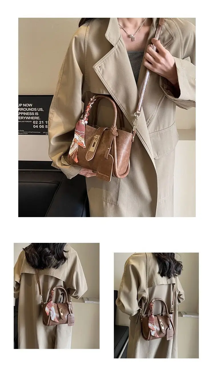 Retro Maillard Texture Handbag Women 2025 New Fashion — feature 13