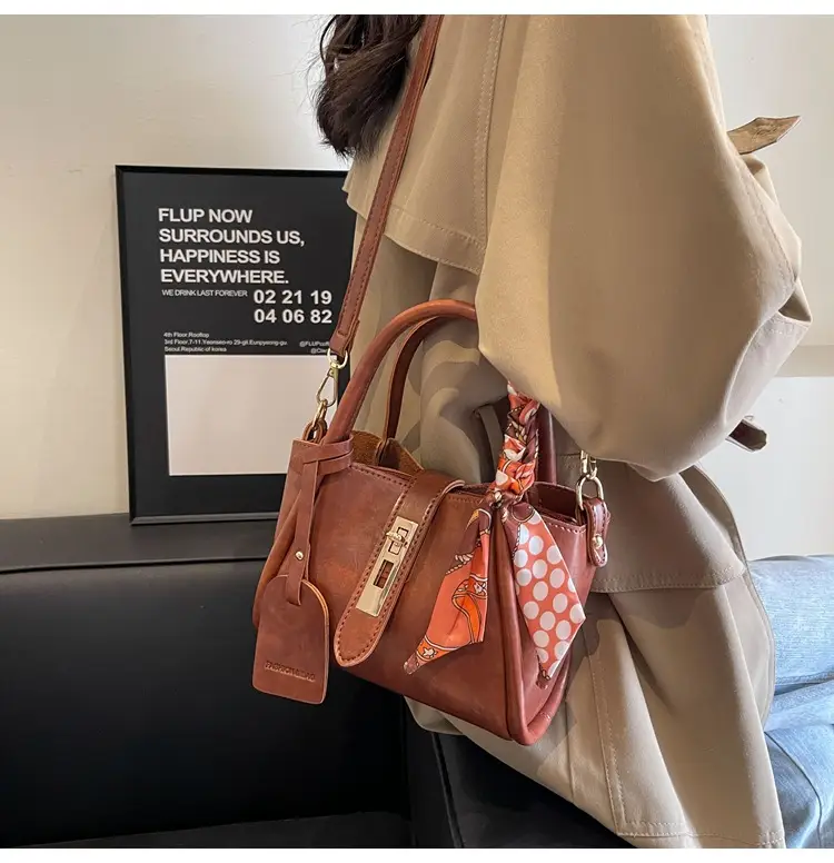 Retro Maillard Texture Handbag Women 2025 New Fashion — feature 35