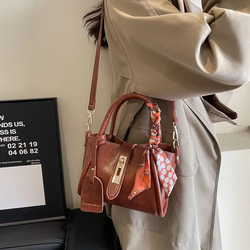 Retro Maillard Texture Handbag Women 2025 New Fashion - Image 4