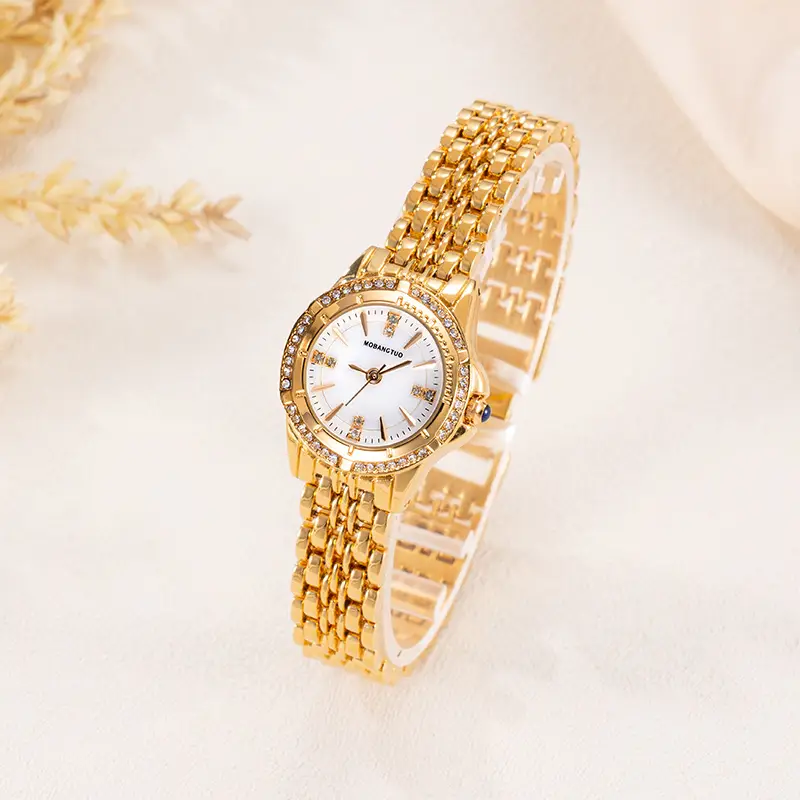 Diamond Bracelet Watch for Women Small Gold - Image 4