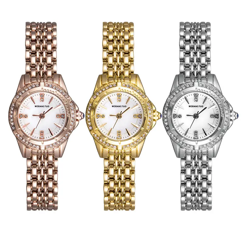 Diamond Bracelet Watch for Women Small Gold - Image 8