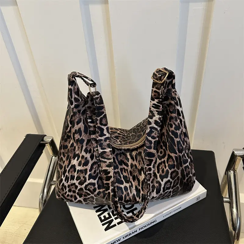 Leopard Print Large Crossbody Bag Women 2024 - Image 2