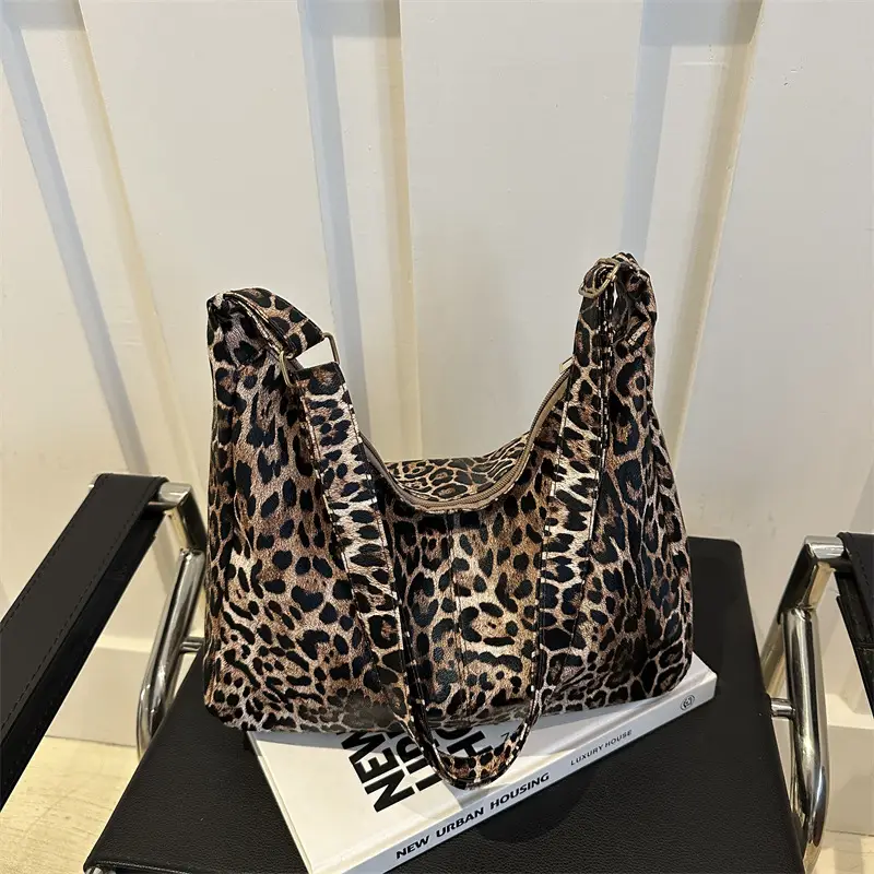 Leopard Print Large Crossbody Bag Women 2024 - Image 3