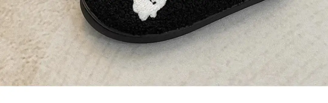 Little Ghost Cotton Slippers Women's Autumn and Winter 2025 New Cute Home Thick-Soled Stuffed Warm Cotton Slippers Men's Style — feature 14