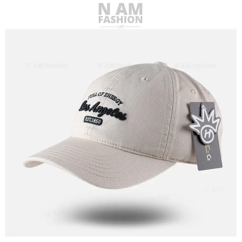 Korean Letter Embroidered Black Baseball Cap for Men Women - Image 8