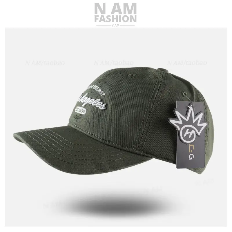 Korean Letter Embroidered Black Baseball Cap for Men Women — feature 10