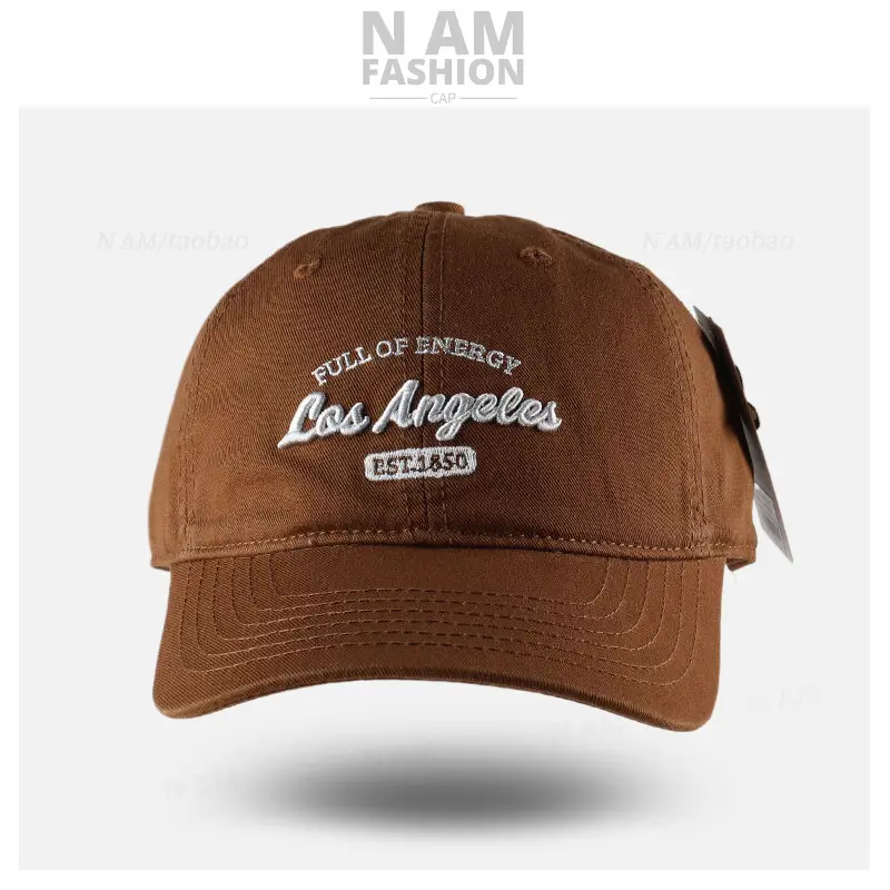 Korean Letter Embroidered Black Baseball Cap for Men Women — feature 12