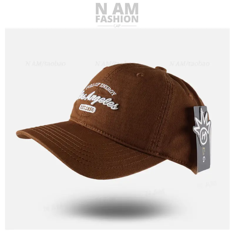 Korean Letter Embroidered Black Baseball Cap for Men Women — feature 13