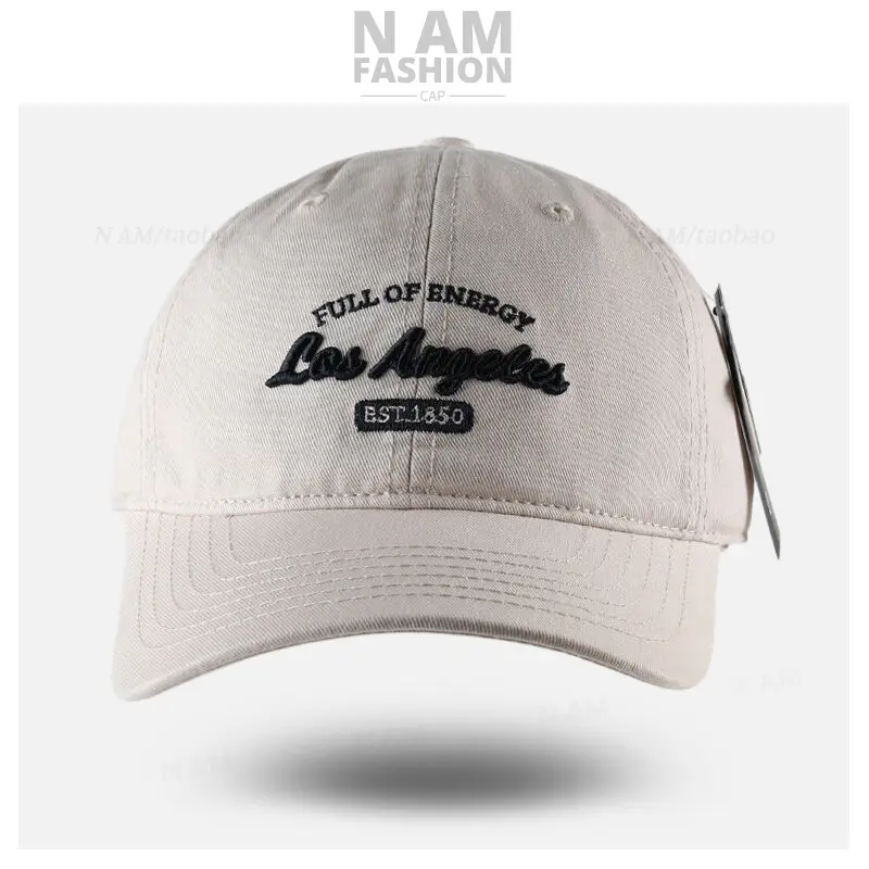 Korean Letter Embroidered Black Baseball Cap for Men Women — feature 6