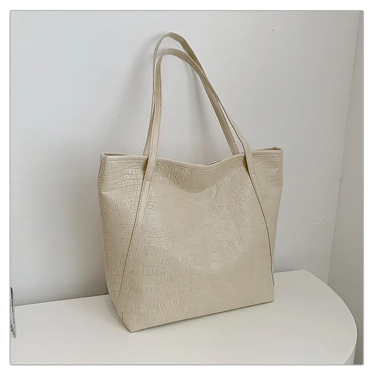 Red Croc Leather Tote Bag for Women Large Capacity — feature 30