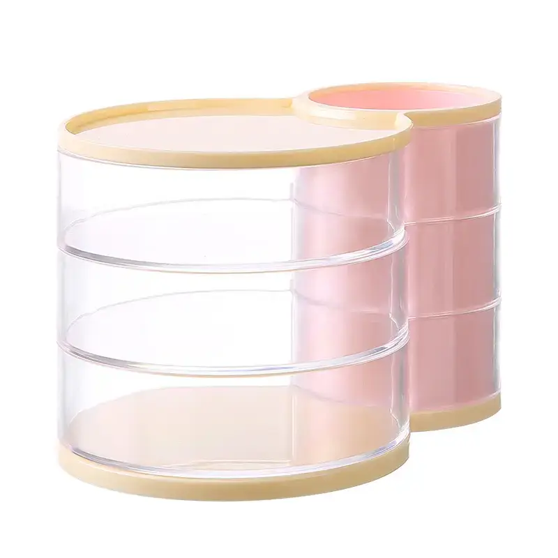 Rotating Dustproof Makeup Egg Storage Cylinder