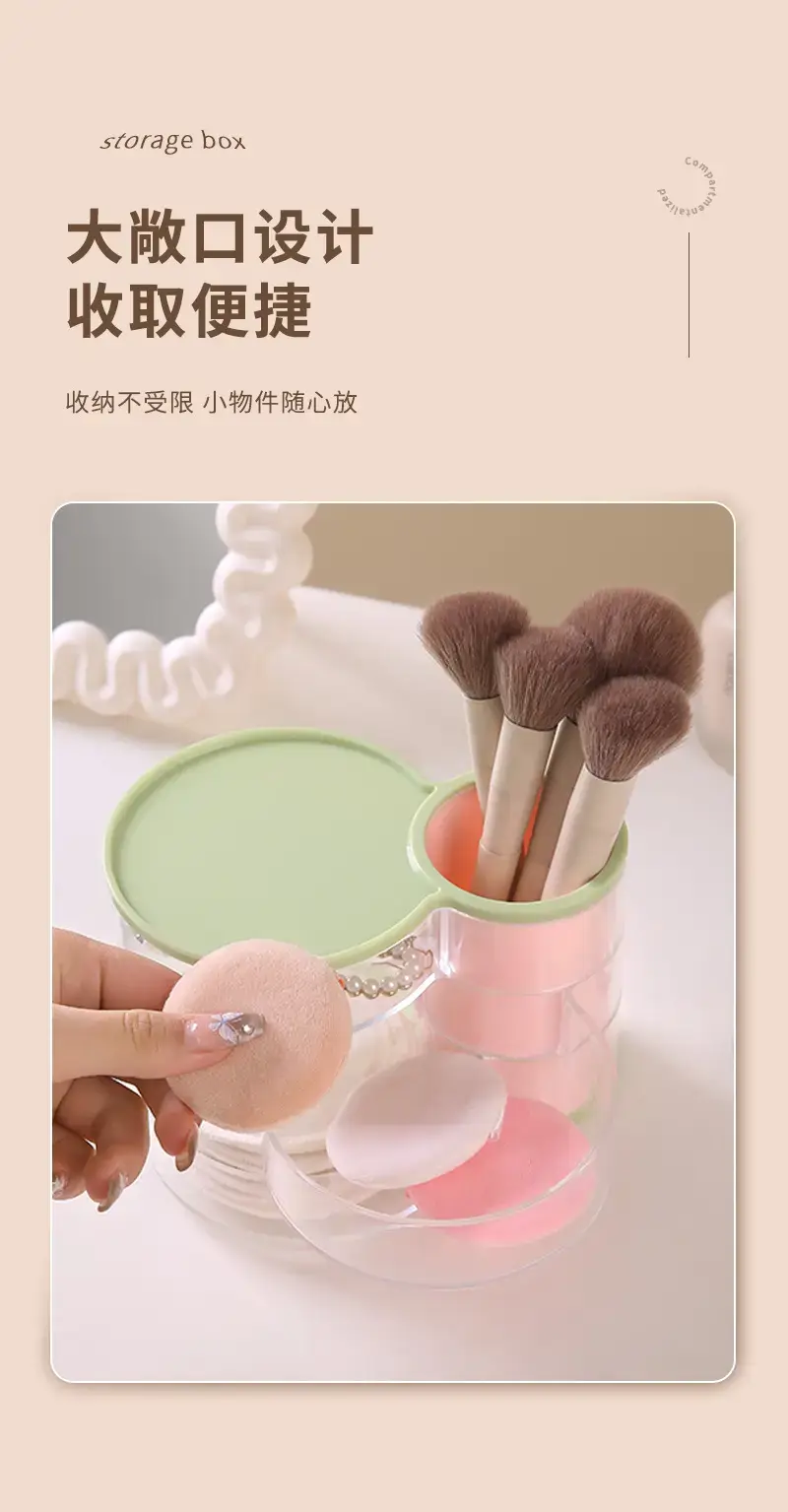 Rotating Dustproof Makeup Egg Storage Cylinder — feature 10