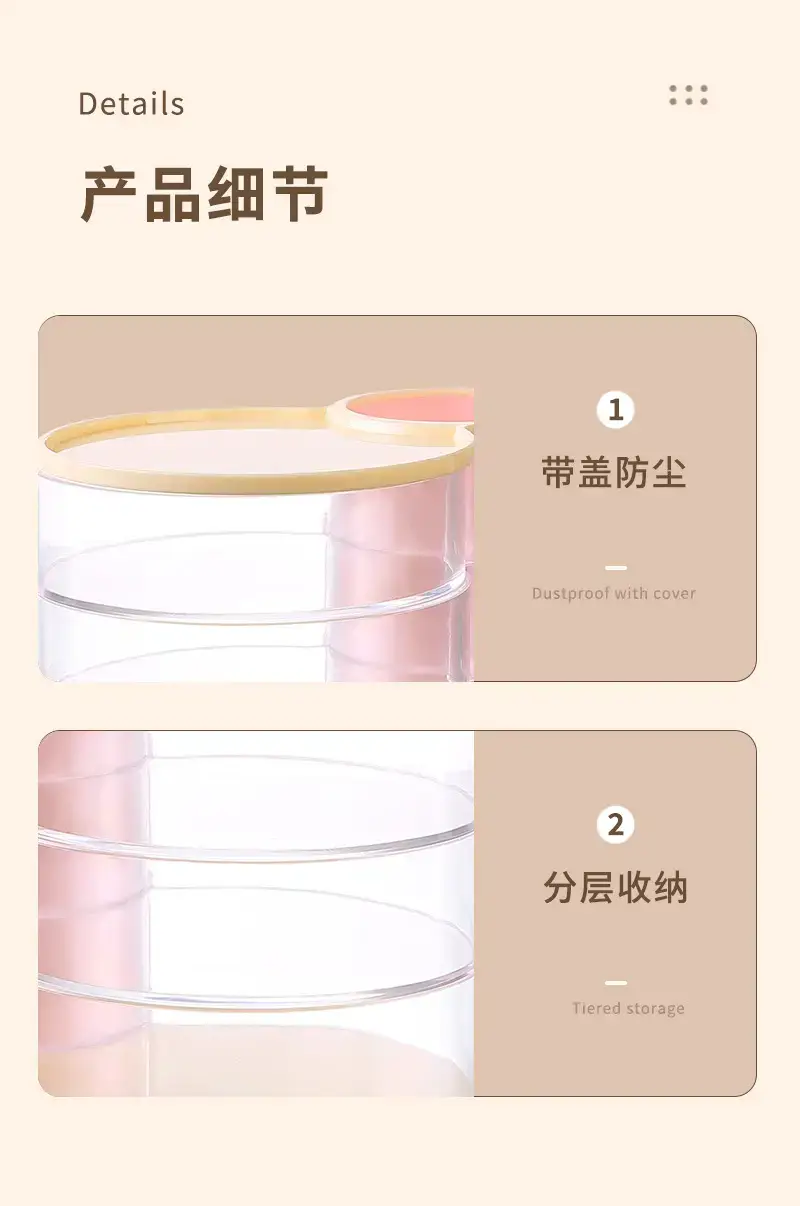 Rotating Dustproof Makeup Egg Storage Cylinder — feature 12