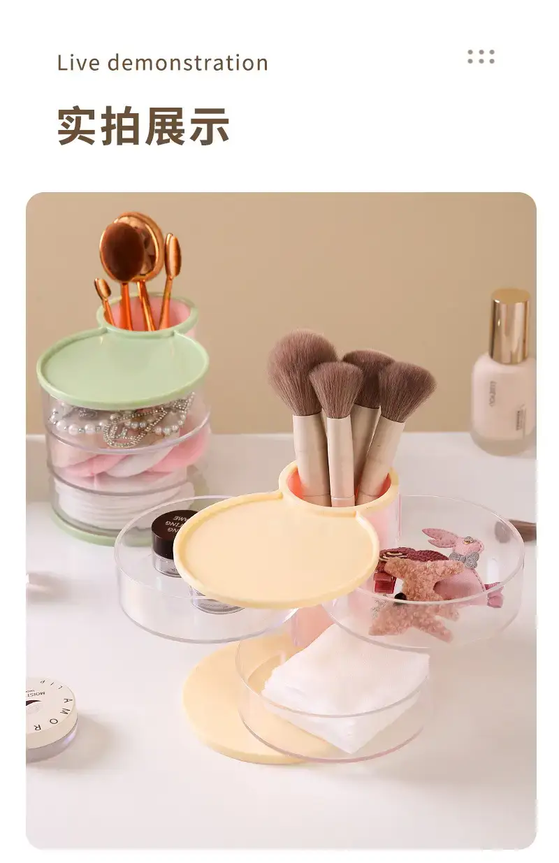 Rotating Dustproof Makeup Egg Storage Cylinder — feature 13