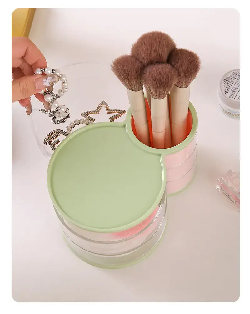 Rotating Dustproof Makeup Egg Storage Cylinder — feature 15