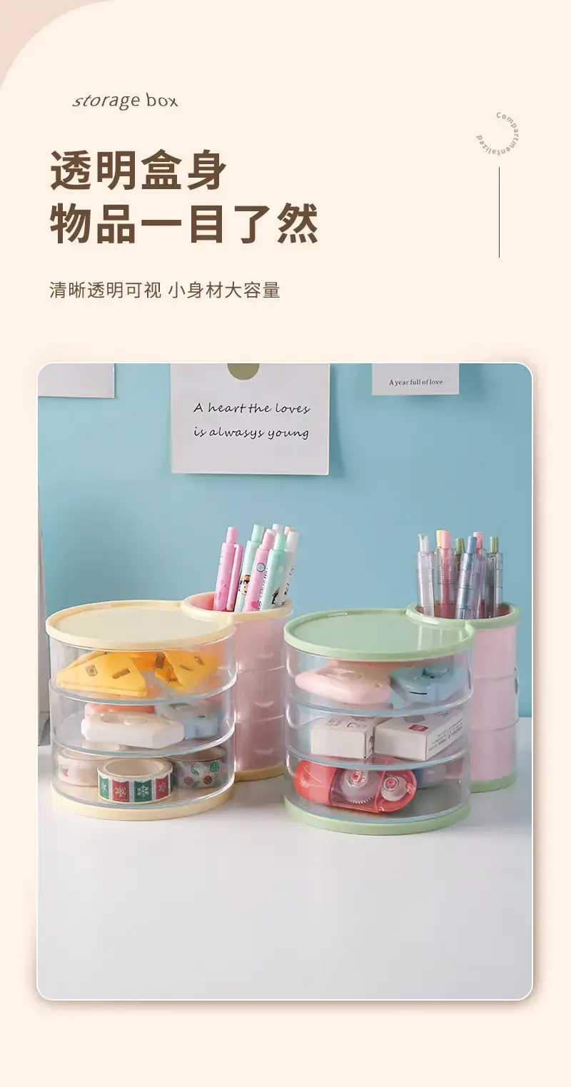 Rotating Dustproof Makeup Egg Storage Cylinder — feature 6